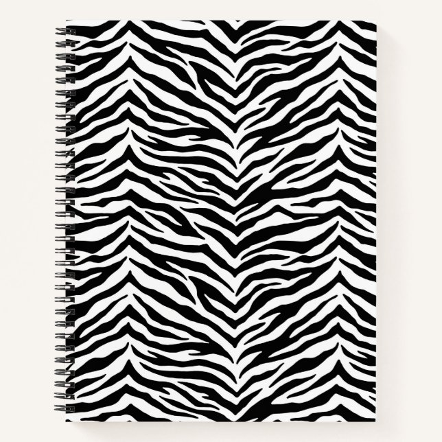 Notebook-Zebra Print Notizbuch (Vorderseite)