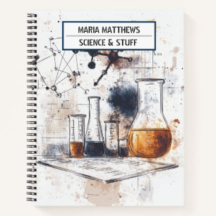 Notebook zum Thema Wissenschaft und Chemie Notizbuch