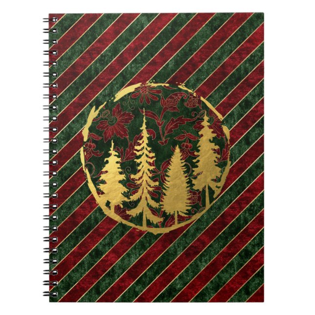 Notebooks für Weihnachtswälder Notizblock (Vorderseite)