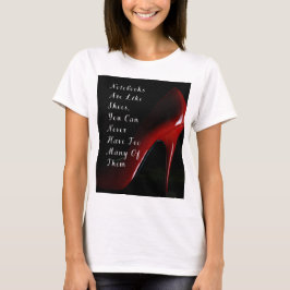 Notebooks mit roten Heelsen sind wie Schuhe T-Shirt