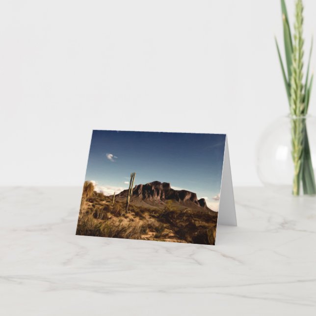 Notecard Abergläubisch Mountains Arizona Karte (Vorderseite)