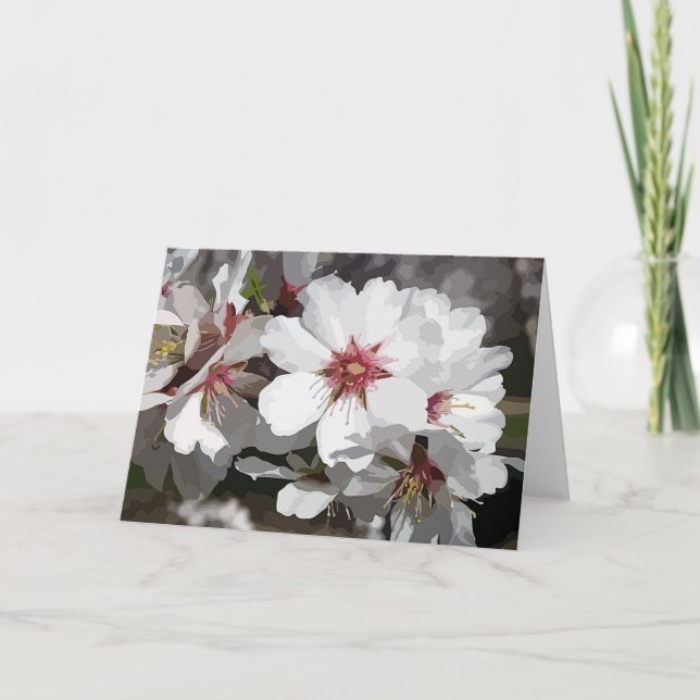 NOTECARD ~ Almond Blossom Karte (Vorderseite)