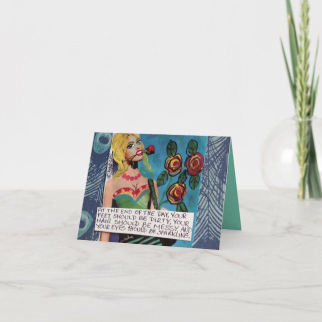 NOTECARD-AT DAS ENDE DES TAGES KARTE (Vorderseite)