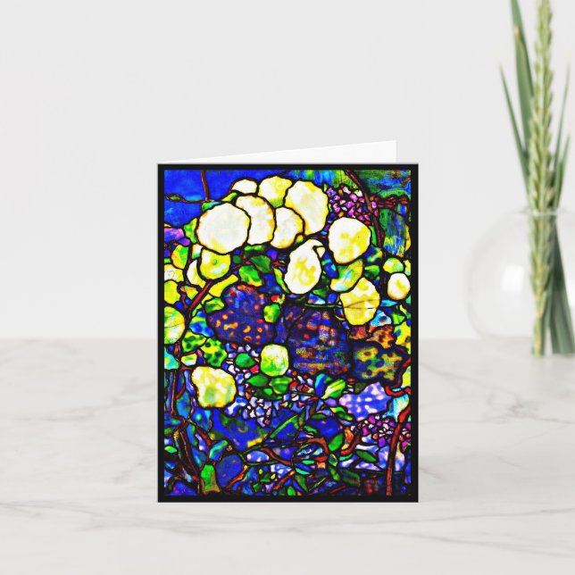Notecard-Befleckter Glas-Louis Tiffany 12 Karte (Vorderseite)