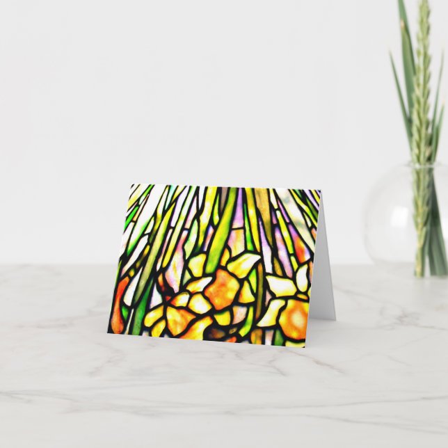 Notecard-Befleckter Glas-Louis Tiffany 6 Karte (Vorderseite)