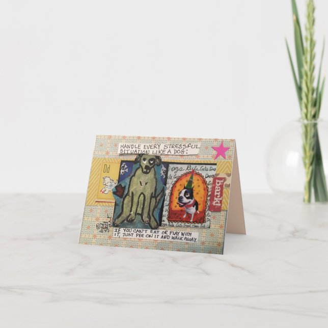 NOTECARD-BEHANDLUNG JEDE STRESSFELDER SITUATION KARTE (Vorderseite)