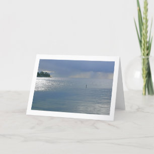 notecard, "DIE REGEN ZU SEHEN" Karte