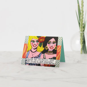 NOTECARD-FRIENDS SIND WIE SCHLÜPFER KARTE