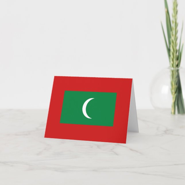 Notecard für Malediven Karte (Vorderseite)