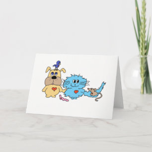 Notecard für niedliche Kreaturen Karte