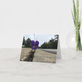 Notecard für städtische Wildblume (innen leer) Karte