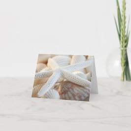 NOTECARD FÜR STARFISH UND SAASHELLE KARTE