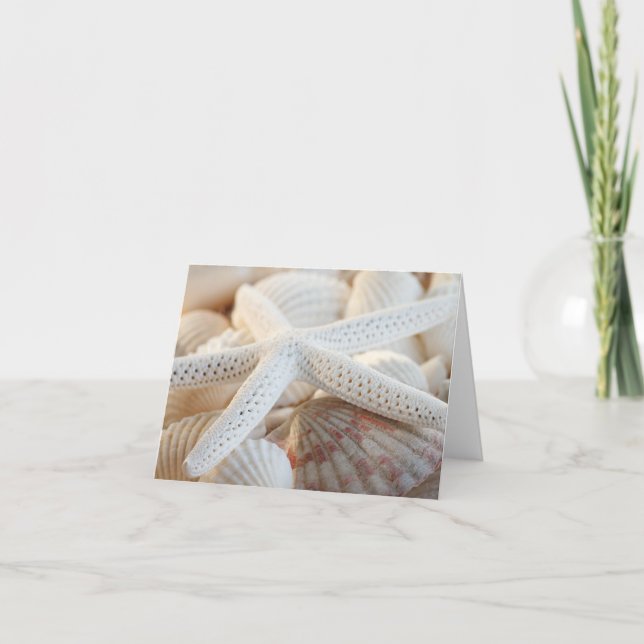 NOTECARD FÜR STARFISH UND SAASHELLE KARTE (Vorderseite)