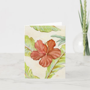 Notecard für tropischen Hibiskus Karte