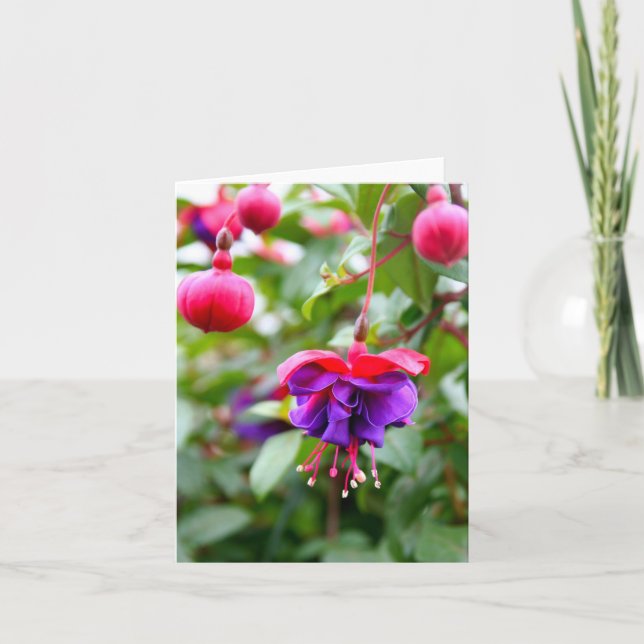 Notecard Fuschia Karte (Vorderseite)