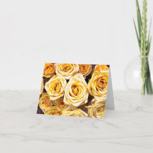Notecard - Gelbe Rosen Karte