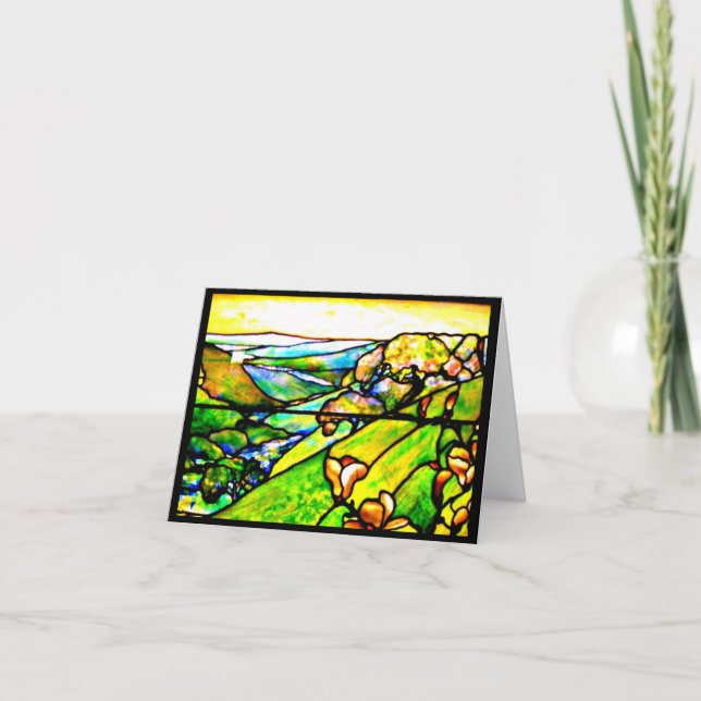 Notecard-Glass-Louis Tiffany 4 Karte (Vorderseite)