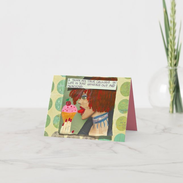 NOTECARD-I GLAUBT MEIN WAHREN AUFRUF IM LEBEN KARTE (Vorderseite)