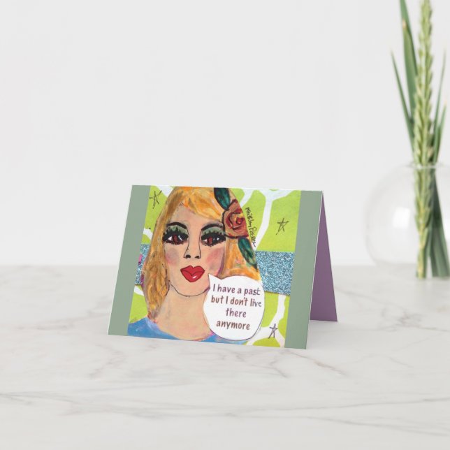 NOTECARD-I HABEN A VORÜBER KARTE (Vorderseite)