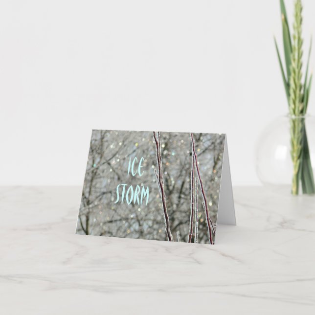 notecard/ICE STORM/FOTOG/ICE-STORMQUOTE Karte (Vorderseite)