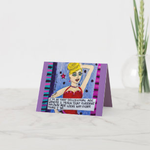notecard- IM IN DIESEM DELUSIONALEN ALTER Karte