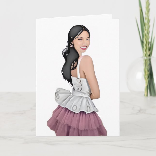 Notecard (innen blau) karte (Vorderseite)