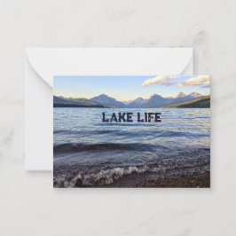 Notecard Lake Life Mitteilungskarte