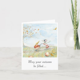 Notecard "Miss Mousie's Harvest" Dankeskarte