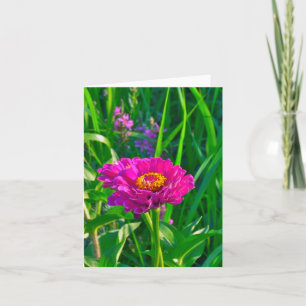 NOTECARD, MIT BLUMEN (ROSA) KARTE