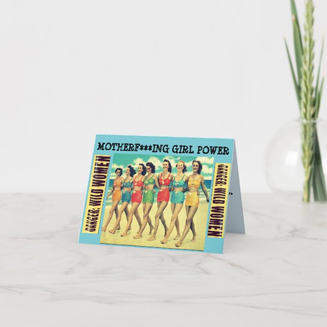 Notecard-Motherf****Girl-Power. Wir hatten immer Karte (Vorderseite)