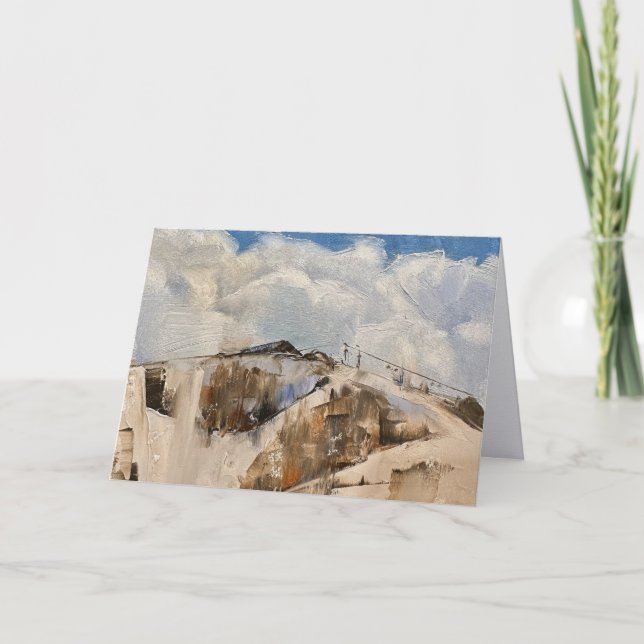 Notecard of Steamboat Springs Ski Lift Dankeskarte (Vorderseite)