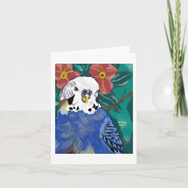 Notecard parakeet karte (Vorderseite)