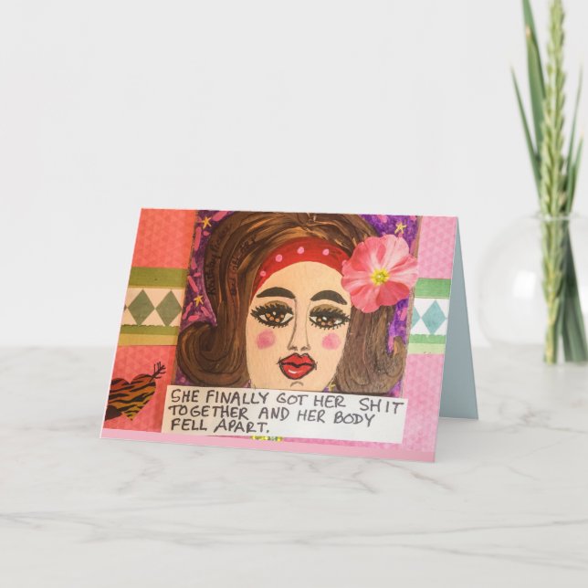 Notecard-sie got sich zusammen und sie schließlich karte (Vorderseite)