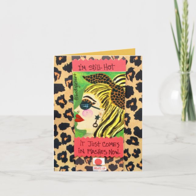 NOTECARD-SIE SIND IMMER NOCH HEISS KARTE (Vorderseite)