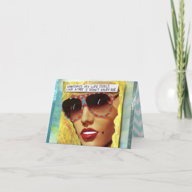 NOTECARD-SOMETIMES MEIN LEBEN GLAUBT GLEICHEM KARTE (Vorderseite)