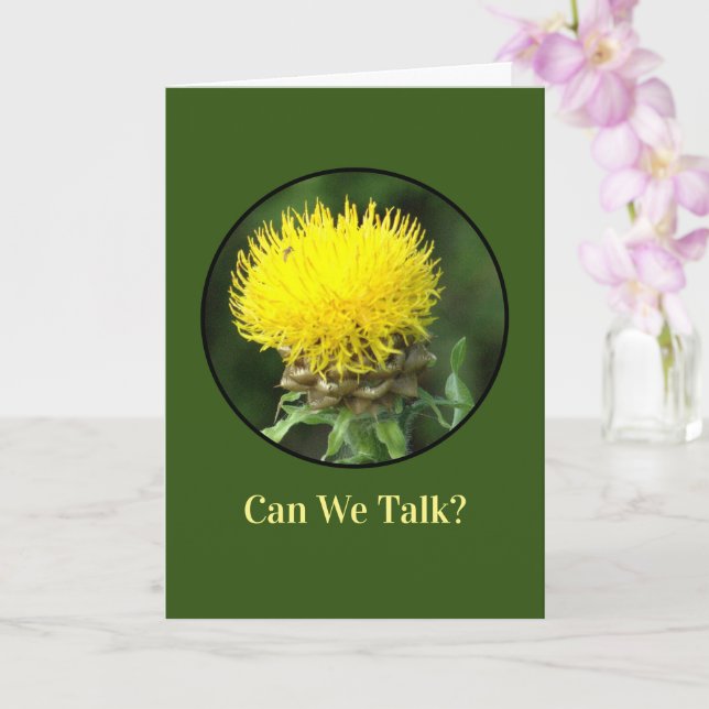 notecard, Spaß "Wie sind Sie/können wir sprechen?" Karte (Orchidee)
