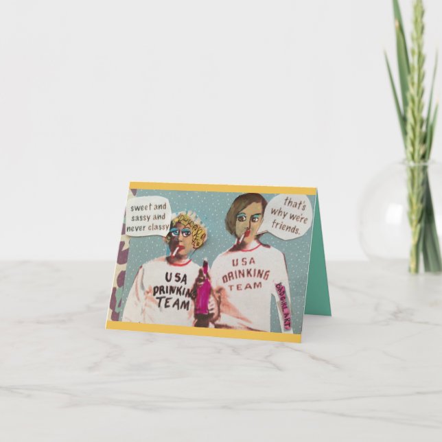 NOTECARD-SWEET UND FRECHES UND NIE NOBLES KARTE (Vorderseite)