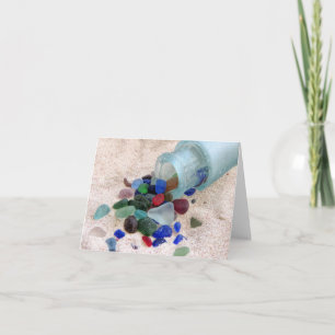 Notecard - überlaufenes Meerglas Karte