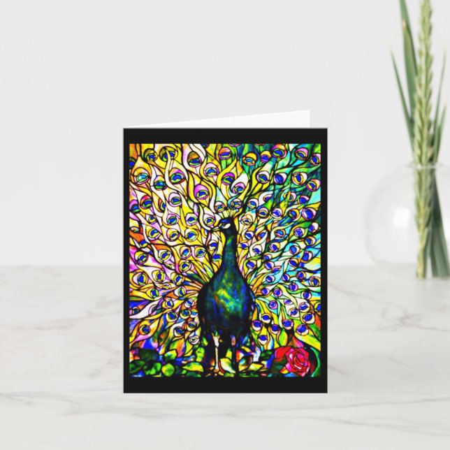 Notecard-verkettetes Glas-Louis Tiffany 16 Karte (Vorderseite)