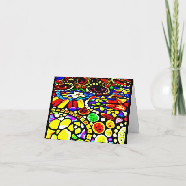 Notecard-verkettetes Glass-Louis Tiffany 14 Karte (Vorderseite)