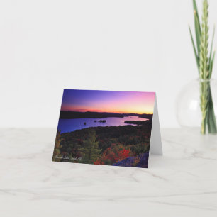 Notecard: Vierter See, Einlass, NY Karte