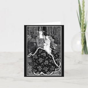 Notecard-Vintage Illustration-Aubrey Beardsley 13 Karte