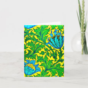 Notecard-Vintage Stoffe/Mode-William Morris 2 Karte