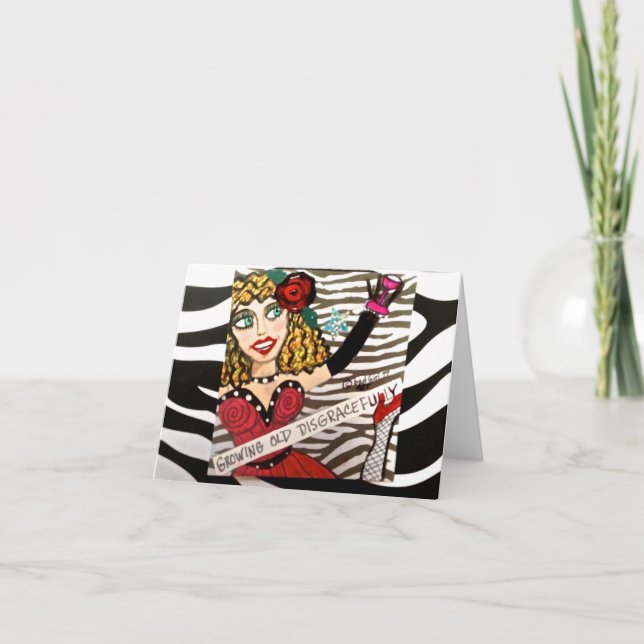 NOTECARD-WACHSENDE ALTE SCHWERWIEGEND KARTE (Vorderseite)