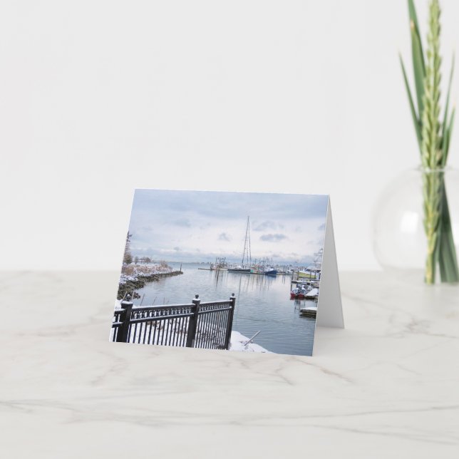 Notecard - Waterfront Plymouth MA Karte (Vorderseite)