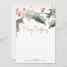 Notecards für botanische Weihnachtsgeschichten