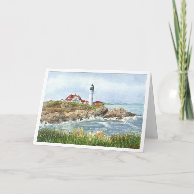 Notecards für Portland Headlight Lighthouse Karte (Vorderseite)