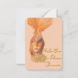 Notecards für Showgirl Era Mitteilungskarte