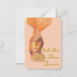 Notecards für Showgirl Era Mitteilungskarte