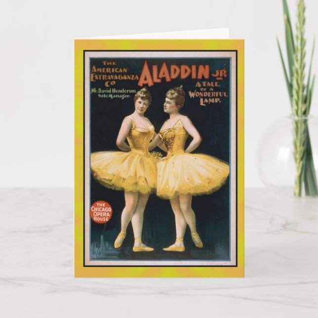 Notecards für Vintage Ballerinas Karte (Vorderseite)